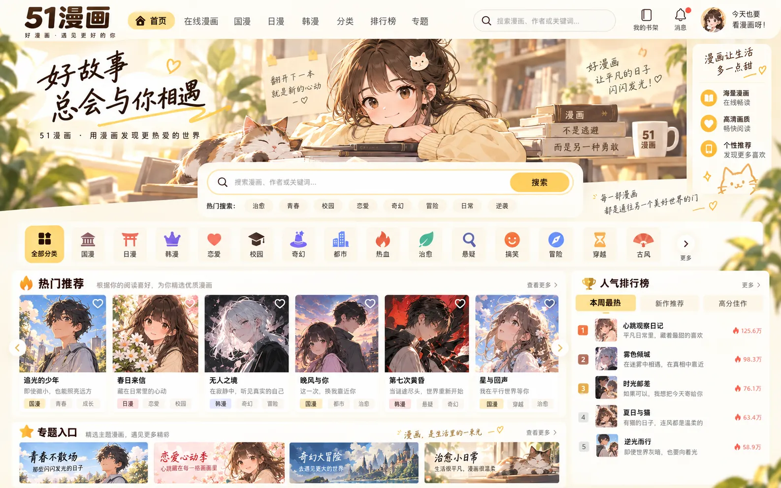 小镇地图师封面，漫画阅读工具内容导航首页